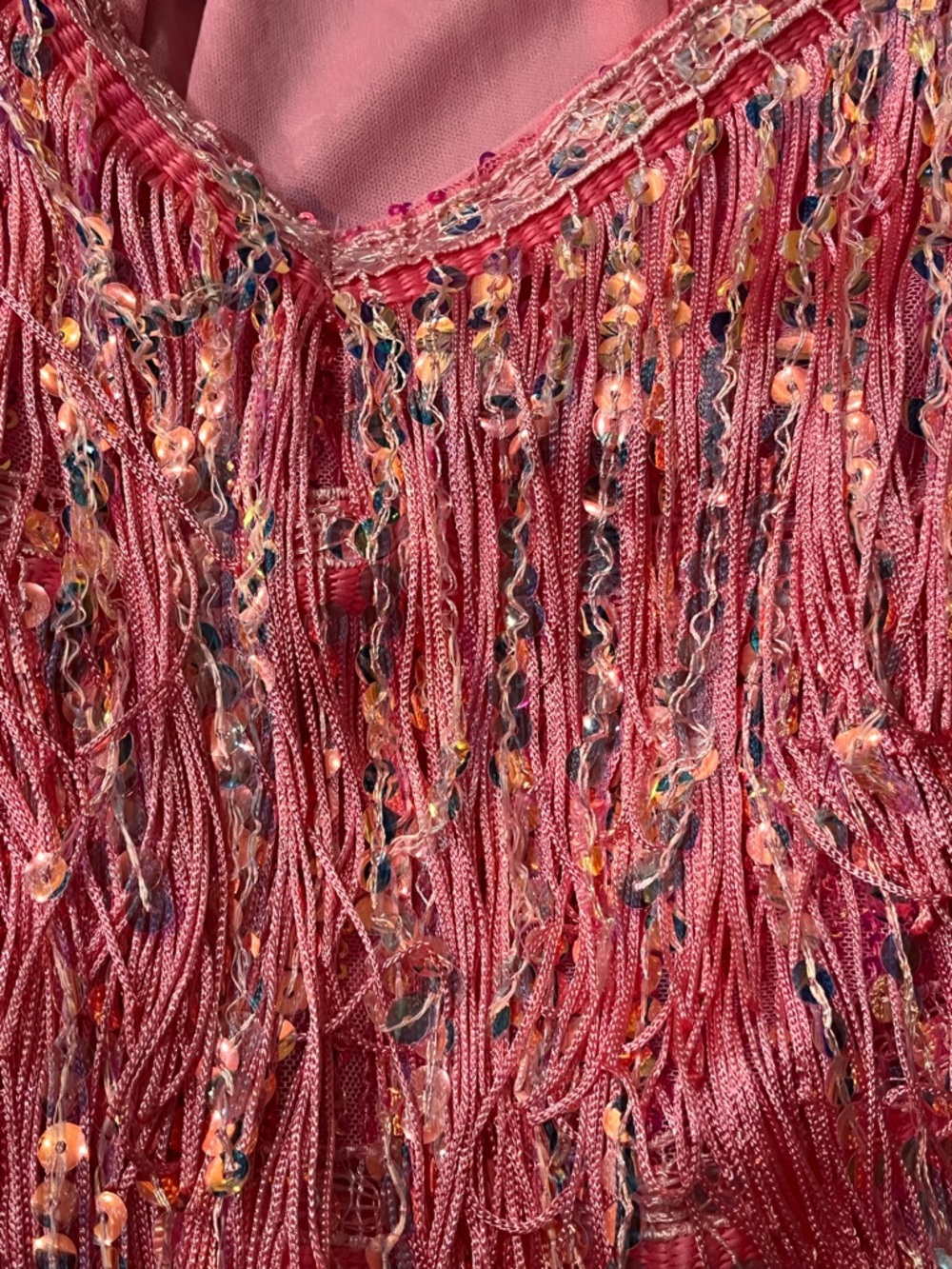 Pink Sequin Mini Dress - Picture 7 of 9